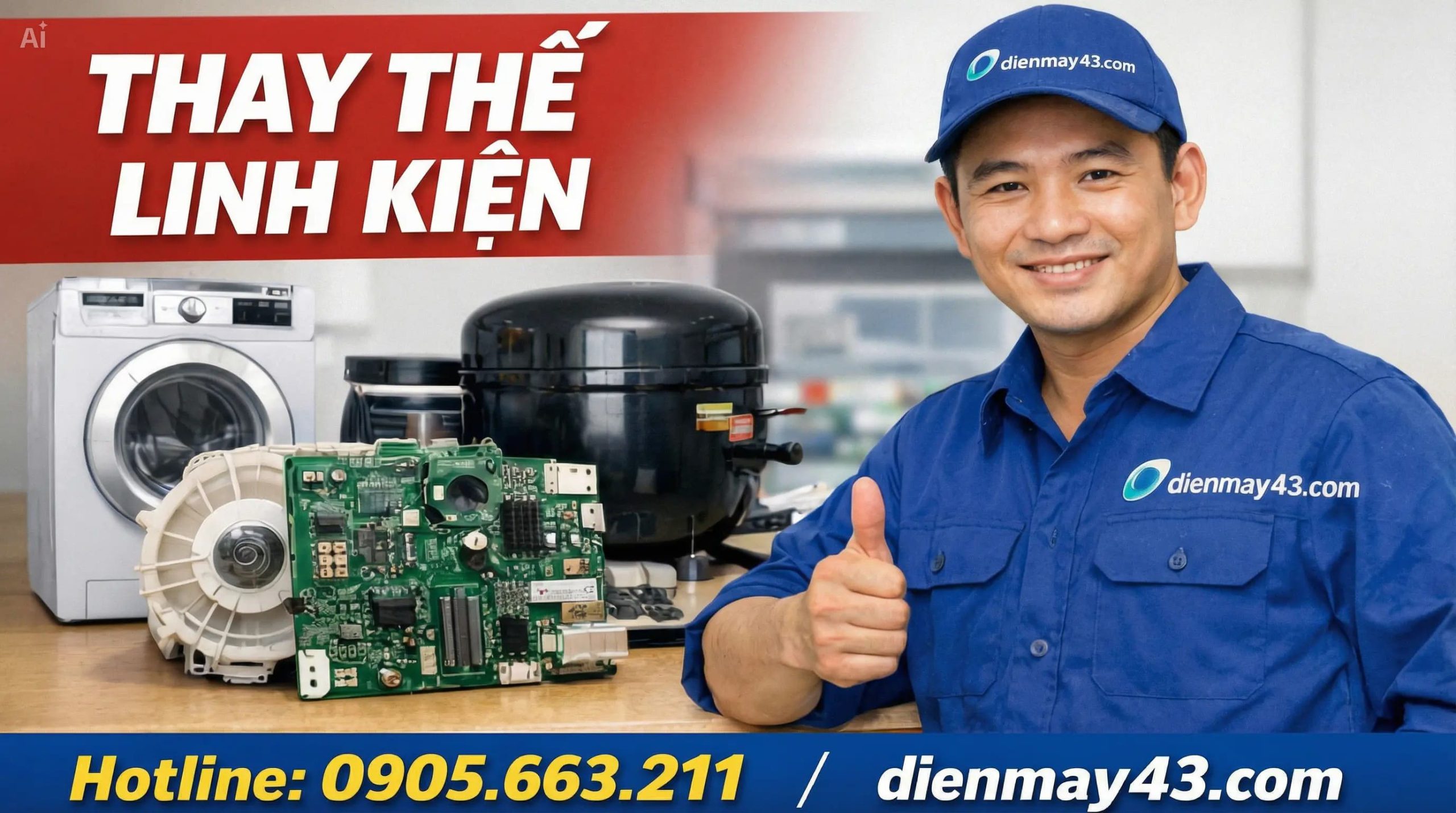 thay thế linh kiện máy làm đá chính hãng tại Đà Nẵng